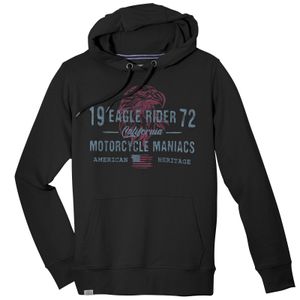 Redfield Übergrößen Hoodie schwarz Eagle Rider