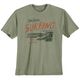 Redfield XXL T-Shirt oliv Frontprint Used Surfing