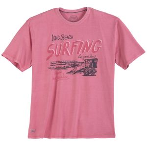 Redfield XXL T-Shirt pink Frontprint Surfing Used