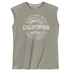 Redfield XXL Muskelshirt steingrau California Print