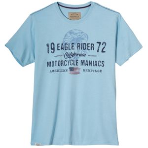 Redfield Übergrößen T-Shirt Eagle Rider eisblau