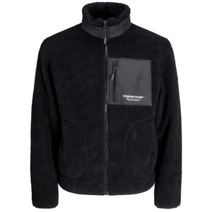 Jack&Jones XXL Teddy-Fleecejacke schwarz JORVESTERBRO