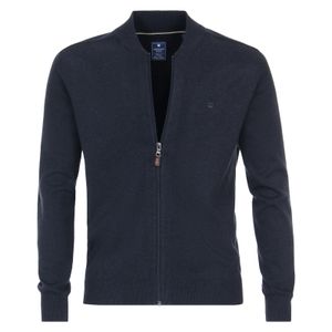 Redmond XXL Strickjacke Collegestil navy melange