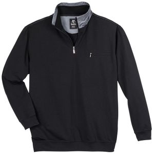 Hajo Übergrößen Sweat-Troyer schwarz "stay fresh"