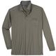 Ragman Softknit Langarm-Polo XXL Bicolor taupe-petrol