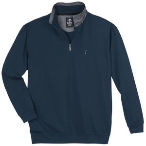 Hajo Übergrößen Sweat-Troyer blau "stay fresh"