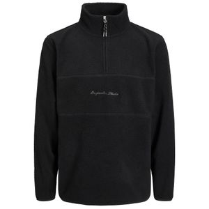 Jack&Jones Übergrößen Teddy-Fleece-Troyer schwarz