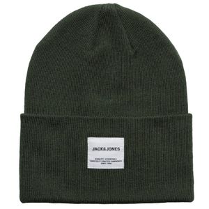 Jack&Jones feiner Strick-Beanie oliv melange JACLONG