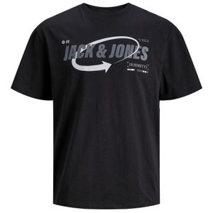 Jack&Jones T-Shirt XXL schwarz Labeldruck JCOBLACK