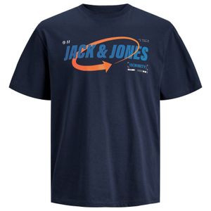 Jack&Jones T-Shirt XXL navy Logoprint JCOBLACK