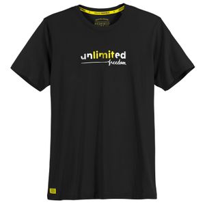 Redfield Übergrößen T-Shirt unlimited schwarz