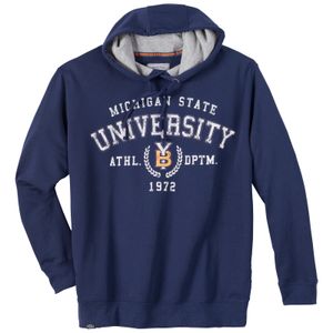 Redfield Übergrößen Hoodie UNIVERSITY denimblau