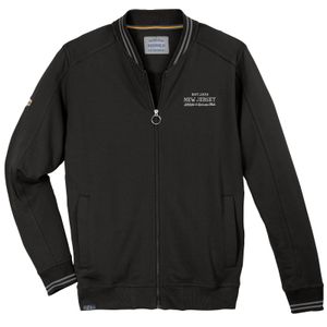 Redfield Übergrößen Sweatjacke College-Style schwarz