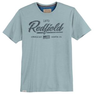 Redfield Übergrößen T-Shirt Logoprint eisblau