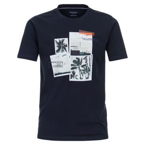 CasaModa XXL T-Shirt dunkelblau Frontprint