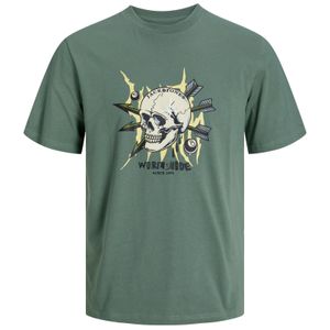Jack&Jones XXL T-Shirt salbeigrün Skullprint JORHEAVEN