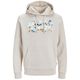 Jack&Jones Übergröße Logo Hoodie sand JJEJEFF CORP