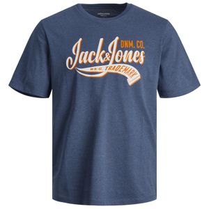 Jack&Jones XXL T-Shirt denimblau melange Print JJELOGO