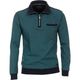 CasaModa XXL Sweat-Troyer Bicolor-Struktur navy-petrol