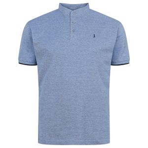 North56°4 Stehkragen Poloshirt XXL hellblau melange