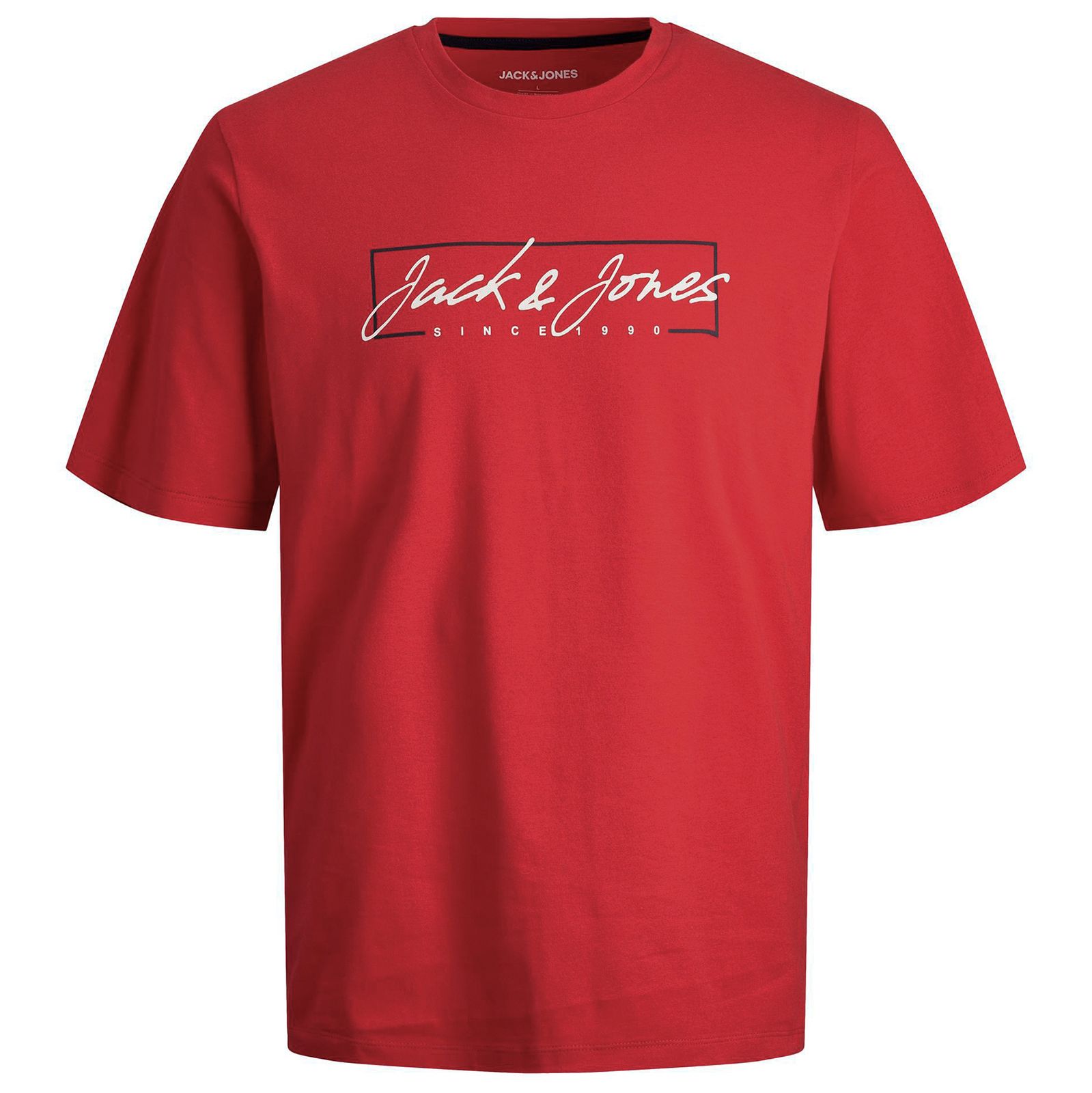Jack&Jones TShirt Übergröße rot Logoprint JJZURI bigtex