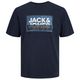 Jack&Jones T-Shirt XXL navy Logoprint JCOLOGAN