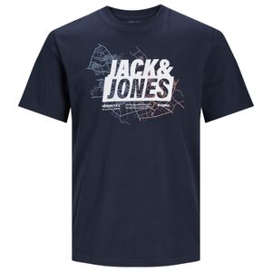 Jack&Jones XXL T-Shirt navy Logoprint JCOMAP