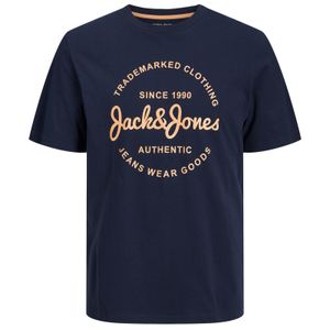 Jack&Jones XXL T-Shirt navy Frontprint JJFOREST