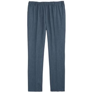 Schlupfhose elegant rauchblau melange Luigi Morini XXL