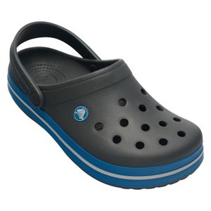 Crocs Crocband™Clogs bequem grau/oceanblau