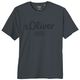 s.Oliver XXL T-Shirt anthrazit Logo-Frontprint s.Oliver XXL T-Shirt anthrazit Logo-Frontprint