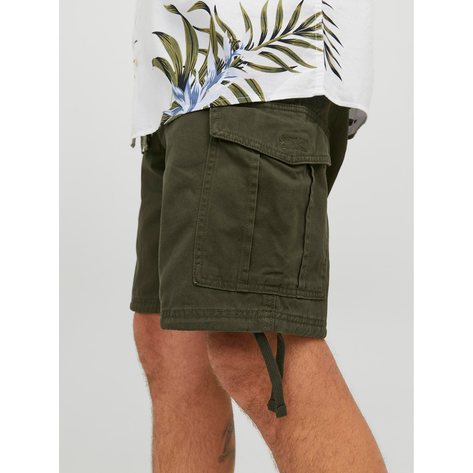 JACK & JONES Pantaloncini Cargo Uomo Regular Fit - Tinta Unita, 100% Cotone - Modello Danese