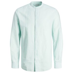 Jack&Jones XXL Langarmhemd Stehkragen mint JJELINEN