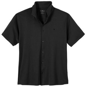 Ragman Softknit Poloshirt durchgeknöpft schwarz XXL