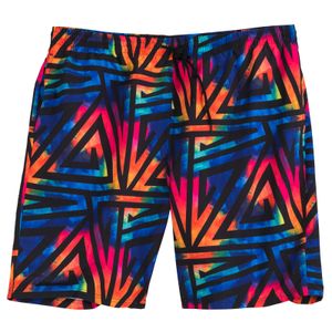 Bellonda XXL Badeshorts Alloverprint blau-pink-orange