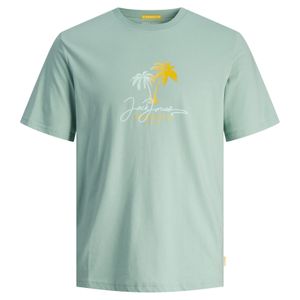 Jack&Jones XXL T-Shirt hellgrün Palmenprint JORCASEY