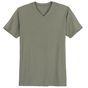 Redfield V-Neck T-Shirt Übergröße Quentin oliv