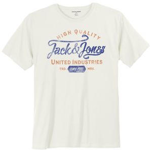 Jack&Jones XXL T-Shirt offwhite Logoprint JPRBLULOUIE