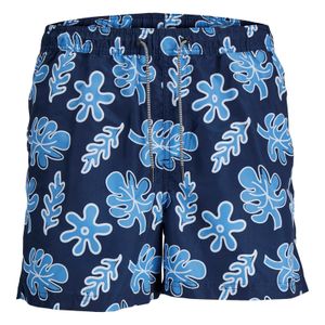 Jack&Jones XXL Badeshorts blau floral JPSTFIJI JJSWIM