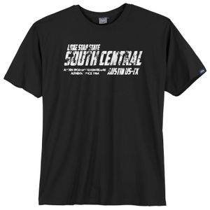 Ahorn XXL T-Shirt schwarz Vintageprint South Central