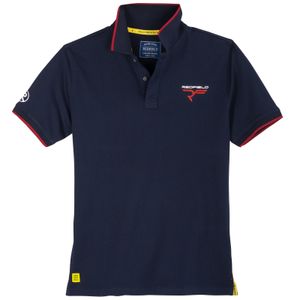 Redfield Poloshirt Übergröße navy modische Details