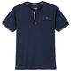 Redfield XXL Henley-T-Shirt dunkelblau Brusttasche
