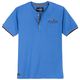 Redfield Übergrößen Henley-T-Shirt blau Brusttasche