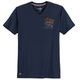 Redfield Übergrößen T-Shirt V-Neck maritim navy