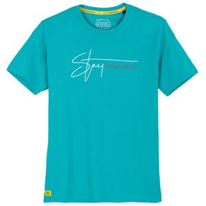 Redfield Übergrößen T-Shirt türkis Stay Confident