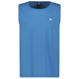 Lerros XXL Muskelshirt blau Brustprint dezent