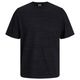 Jack&Jones XXL Stretch-T-Shirt schwarz Struktur
