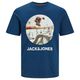 Jack&Jones XXL T-Shirt rauchblau Fotoprint JJNAVIN