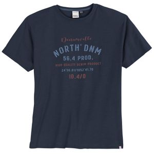 North 56°Denim XXL T-Shirt navy Frontprint