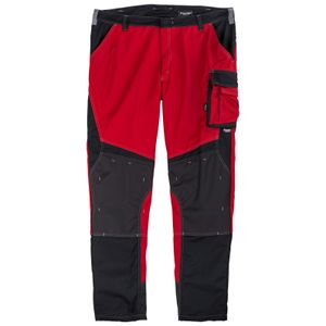 Pionier Workwear XXL Arbeitshose rot-schwarz